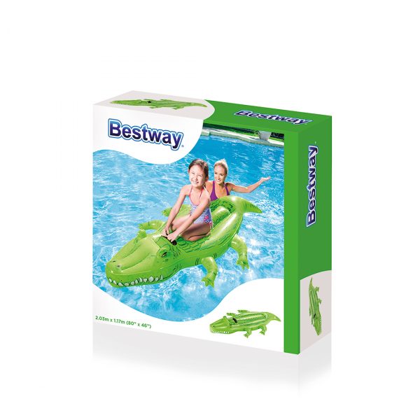 Надувная игрушка Bestway 41011 в форме крокодила для плавания — изображение 2