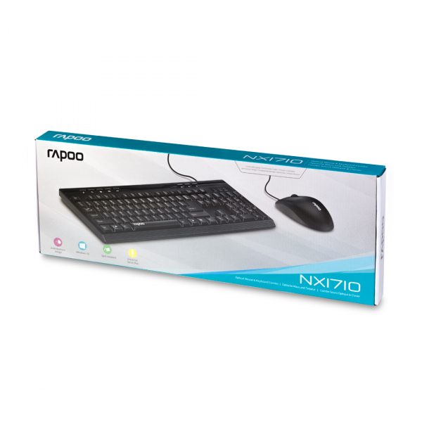 Комплект Клавиатура + Мышь Rapoo NX1710 — изображение 3