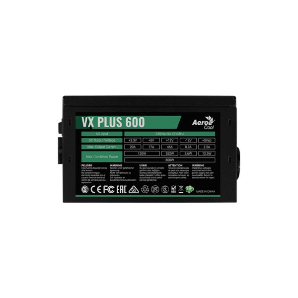 Блок питания Aerocool VX PLUS 600 — изображение 3