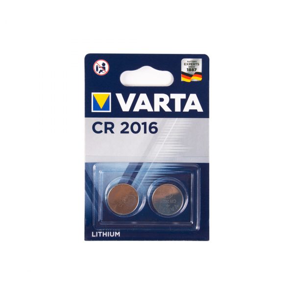 Батарейка VARTA Lithium CR2016 3V (2 шт) (6016)