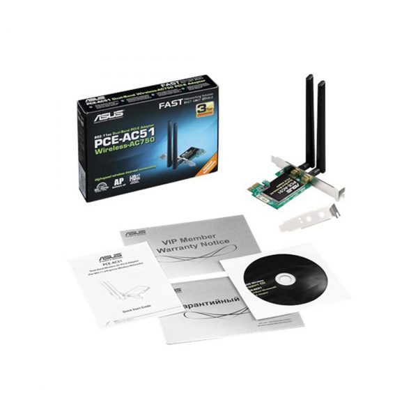 Сетевой адаптер ASUS PCE-AC51 — изображение 2