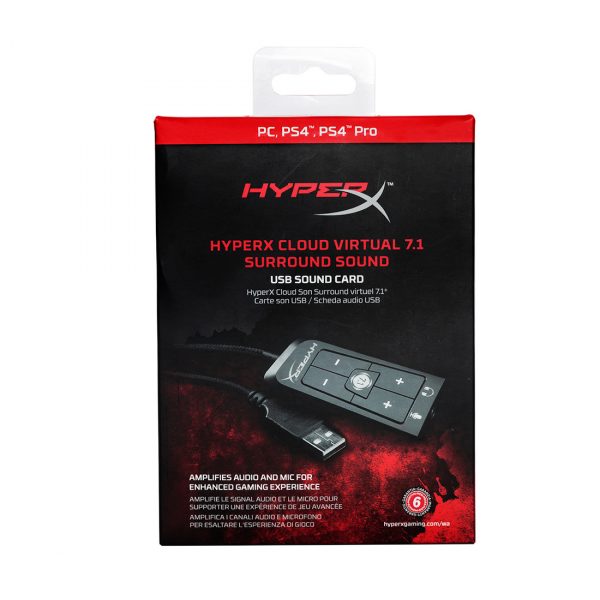 Звуковая карта для наушников HyperX Cloud 7.1 Virtual Surround Sound USB HX-USCCPSS-BK — изображение 3