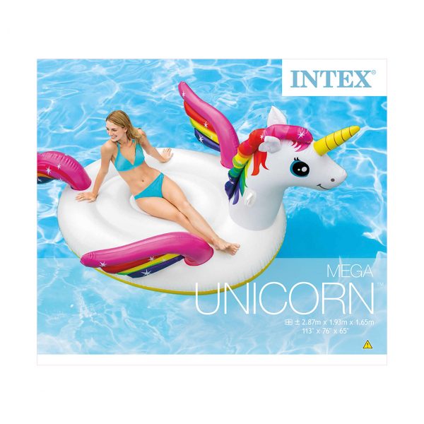 Надувная игрушка Intex 57281EU в форме единорога для плавания — изображение 2
