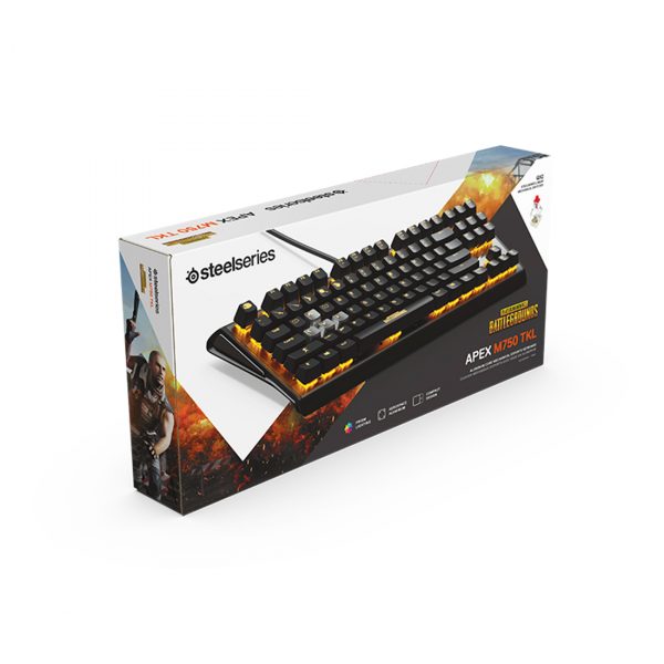 Клавиатура Steelseries Apex M750 TKL PUBG Edition — изображение 3