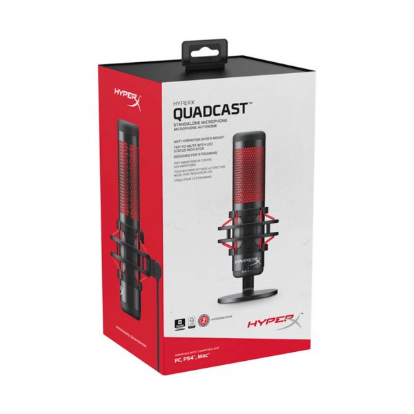 Микрофон HyperX QuadCast Standalon Microphone HX-MICQC-BK — изображение 3