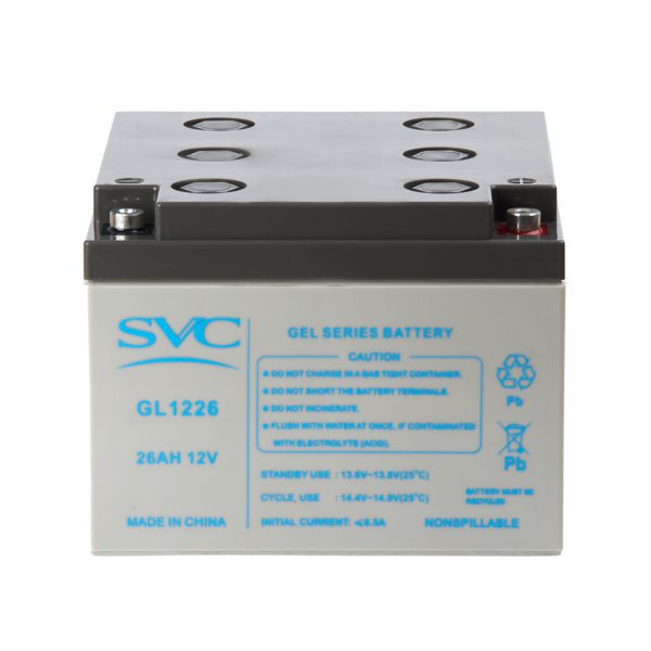 Аккумуляторная батарея SVC GL1226 12В 26 Ач — изображение 3
