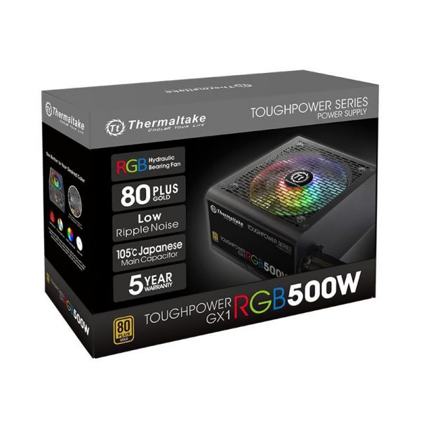 Блок питания Thermaltake Toughpower GX1 RGB 500W (Gold) — изображение 3