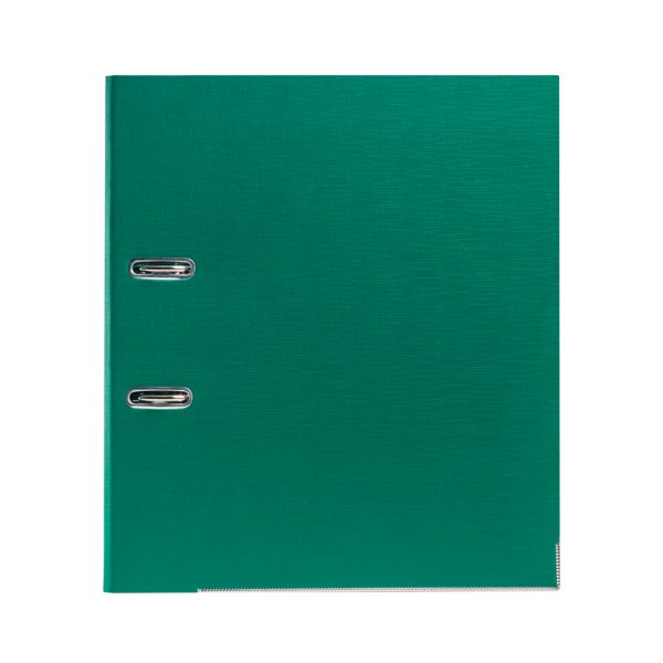 Папка–регистратор Deluxe с арочным механизмом, Office 3-GN36 (3" GREEN), А4, 70 мм, зелёный — изображение 2