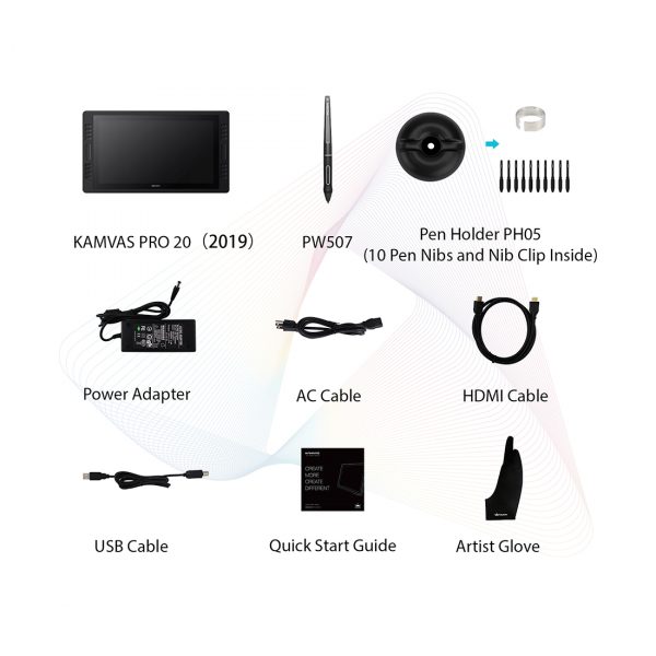 Графический планшет Huion Kamvas Pro 20 (GT1901) — изображение 3