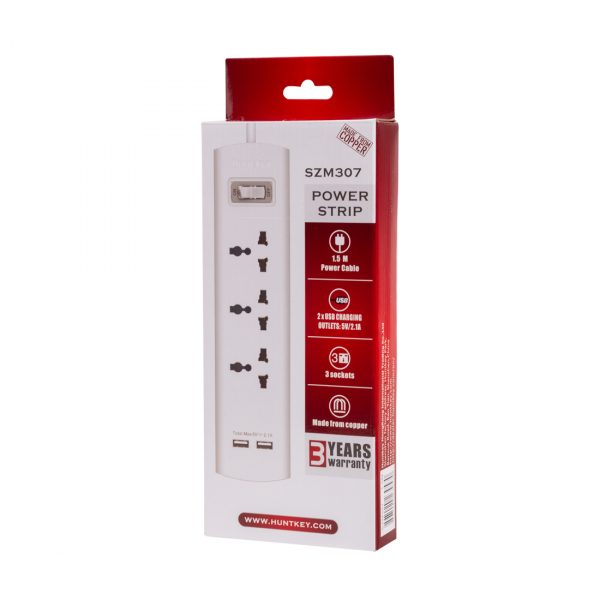 Сетевой фильтр HuntKey SZM307 1,5M — изображение 3