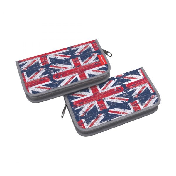 Пенал-книжка без наполнения ErichKrause® 110x205x25мм British Flag