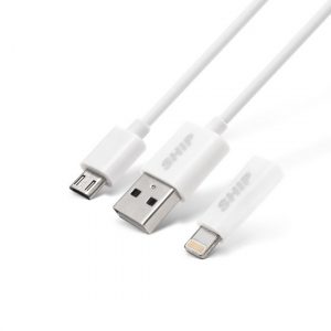 Кабель MICRO USB+Apple 8pin SHIP API08MUPWB