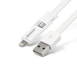 Кабель MICRO USB/Apple 8pin SHIP API08MUTWB