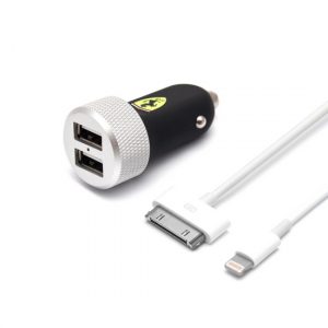 Универсальное USB зарядное устройство Ferrari FERUCC2UAPBL